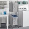 mDesign Vertical Portable Laundry Hamper Basket - Metal Frame